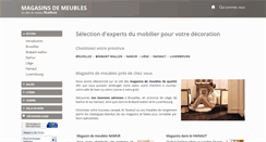 Desktop Screenshot of magasins-de-meubles.be