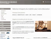 Tablet Screenshot of magasins-de-meubles.be